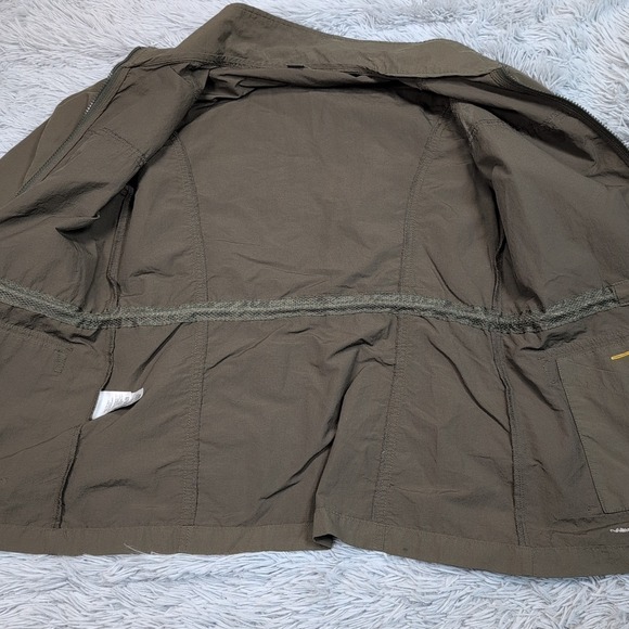 Eddie Bauer Jacket Womens S Green Travex Coat Zip Up Comfort Pockets Gorpcore - Picture 12 of 13